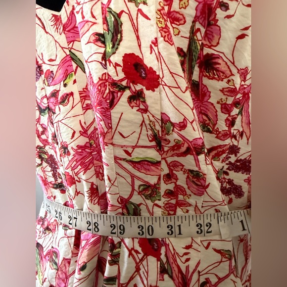 Anthropologie Pink Floral Midi Dress - Picture 8 of 11
